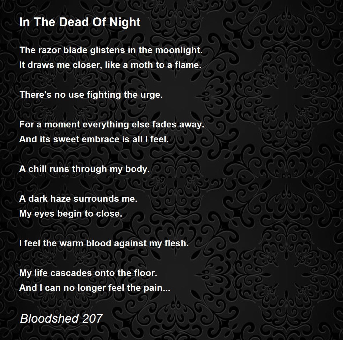 In The Dead Of Night In The Dead Of Night Poem by Bloodshed 207