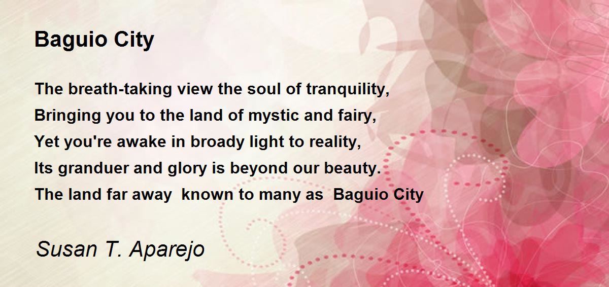 Baguio City Baguio City Poem by Susan T. Aparejo