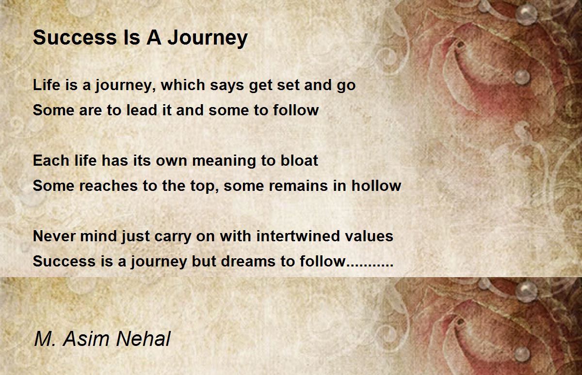 poem journey to success