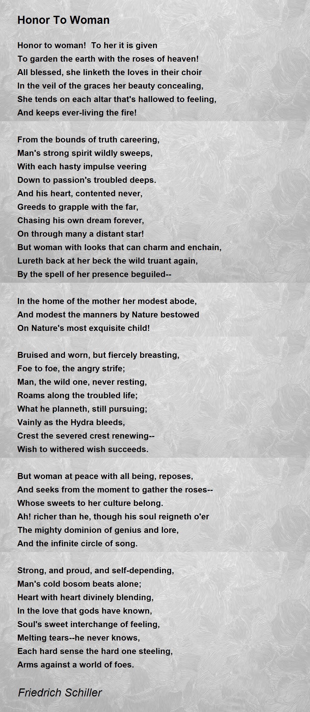 Man Of Honor Poem 16