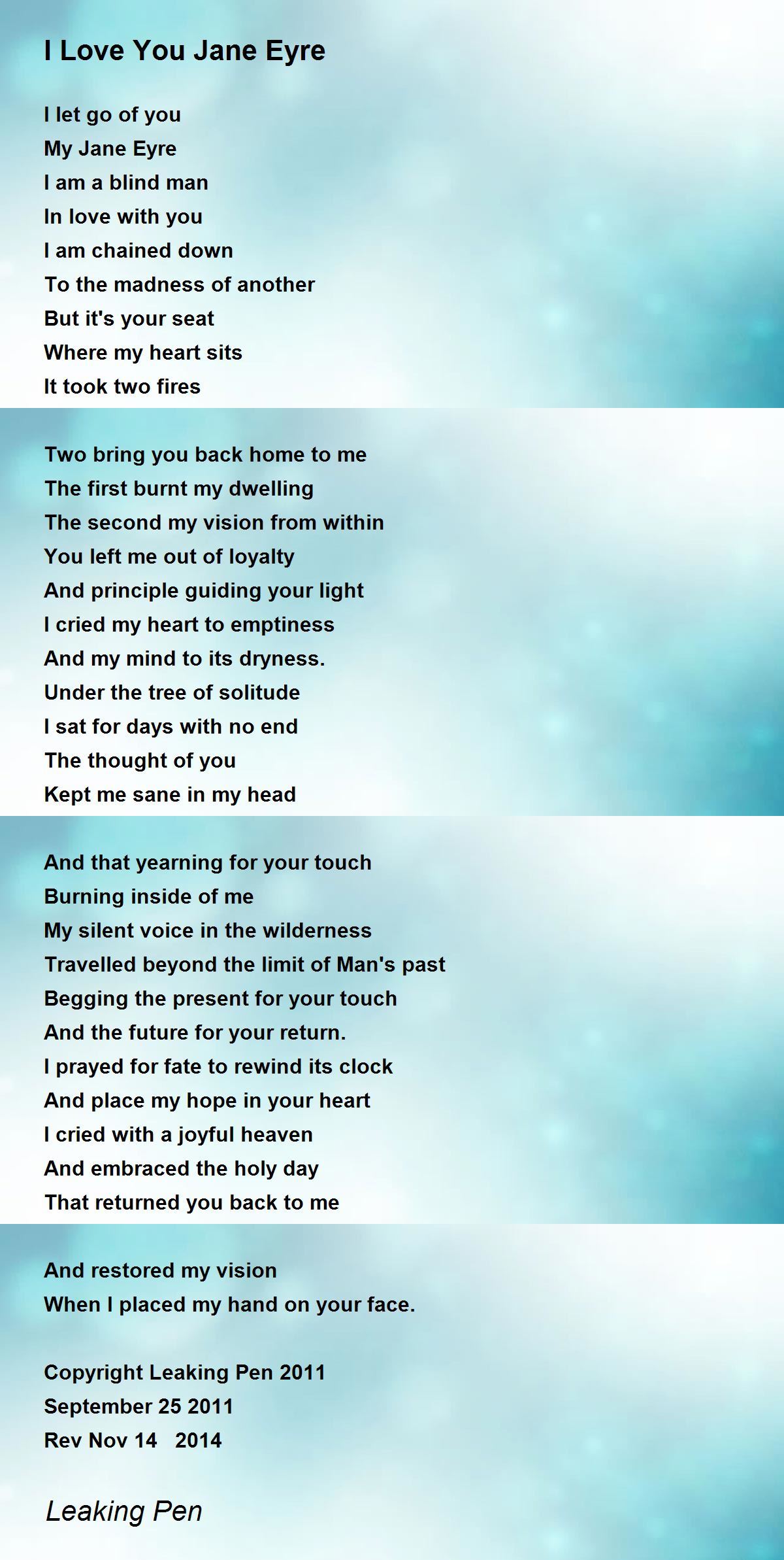 Jane-eyre Poems - Poems For Jane-eyre Poems - Poem Hunter