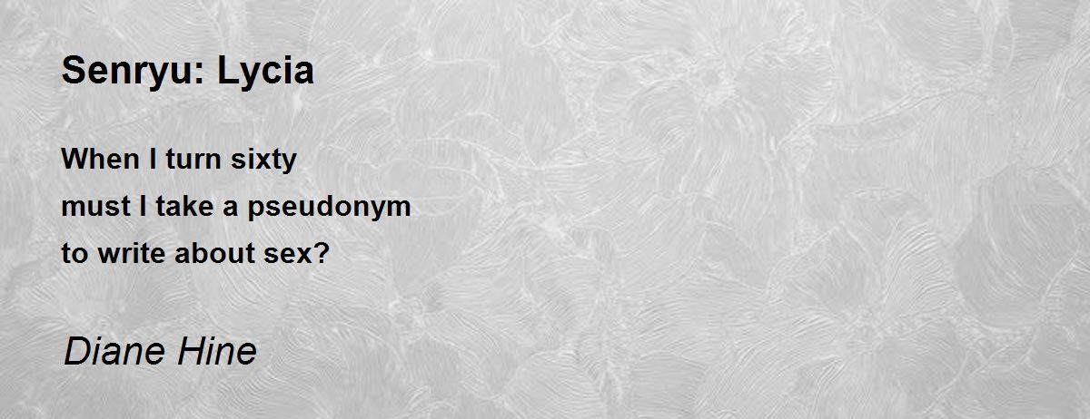 Famous senryu poems picture