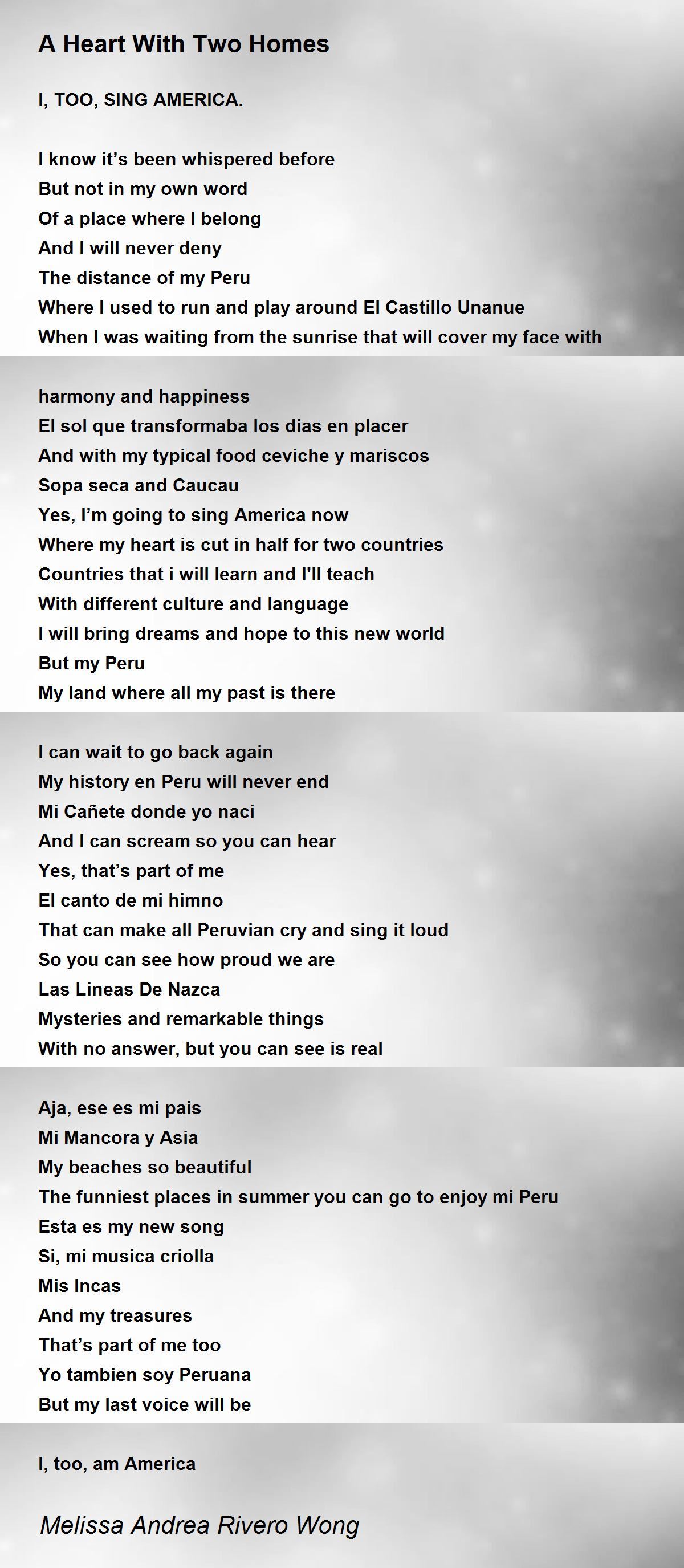 A Heart With Two Homes by Melissa Andrea Rivero Wong A Heart With Two