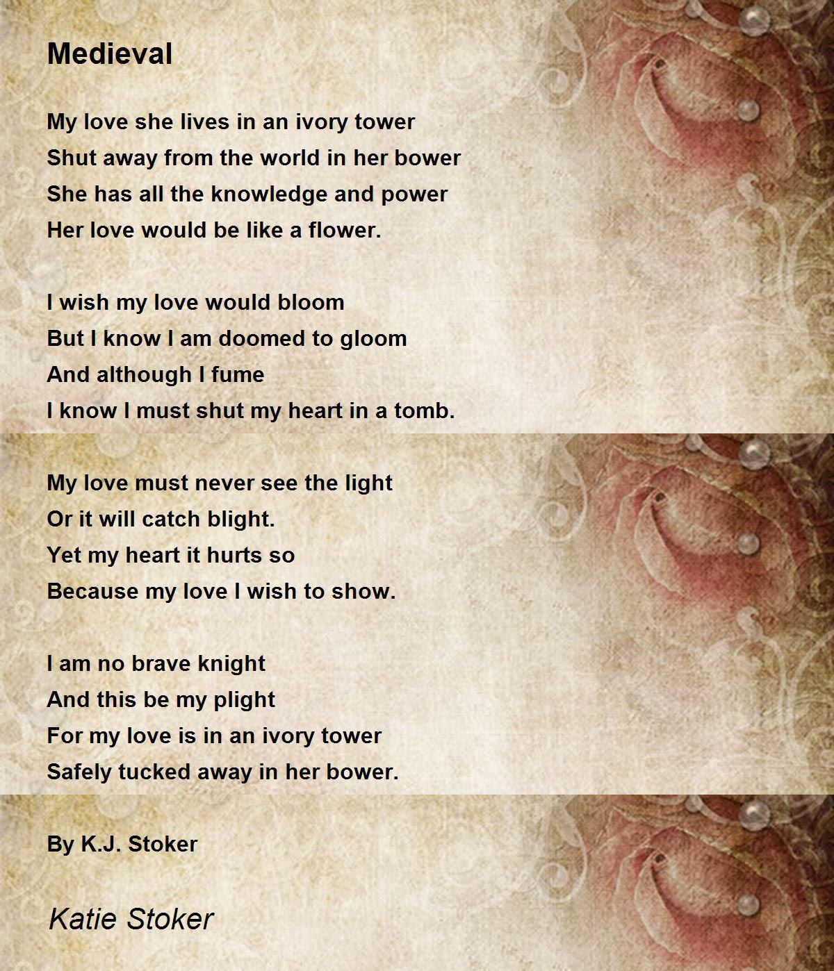 Medieval Poem by Katie Stoker - Poem Hunter