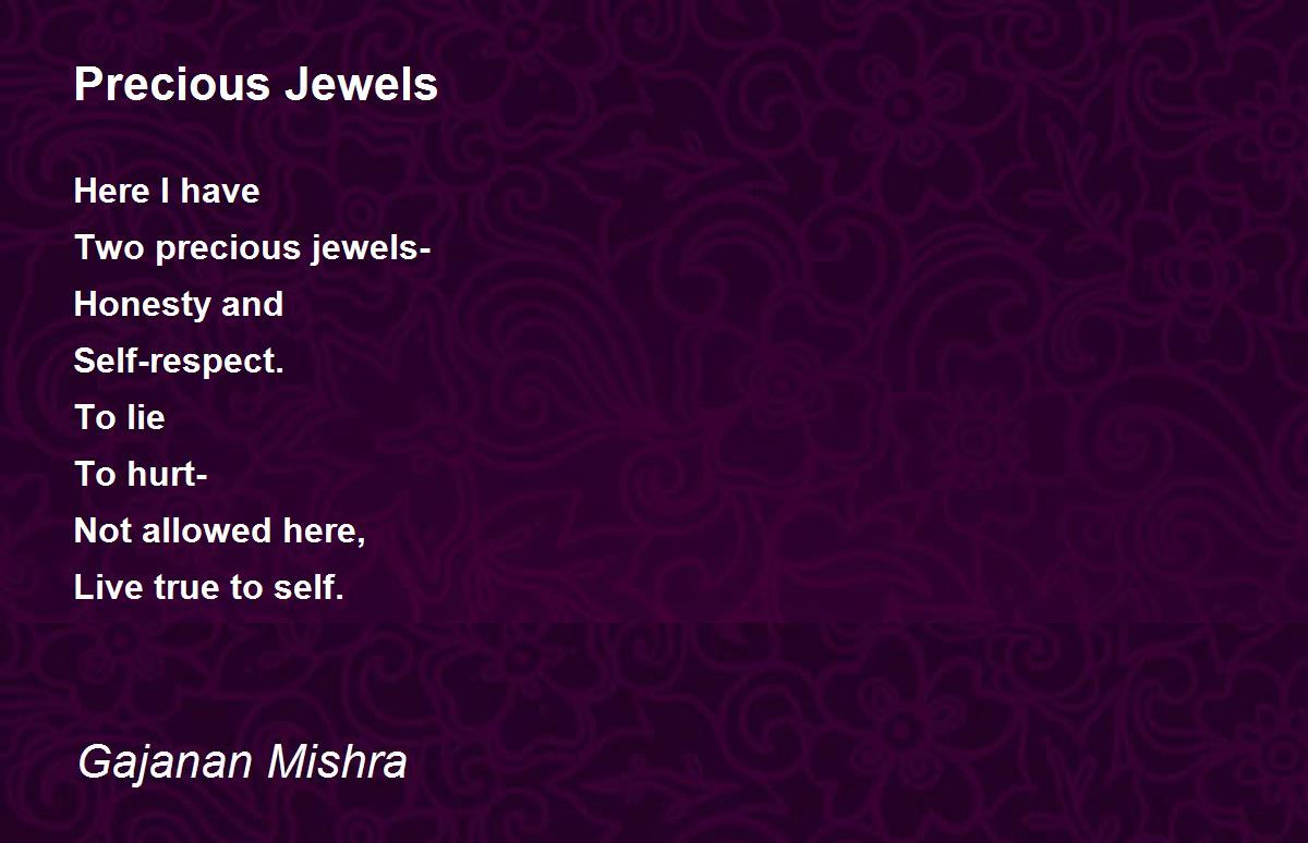 Precious Jewels Precious Jewels Poem by Gajanan Mishra