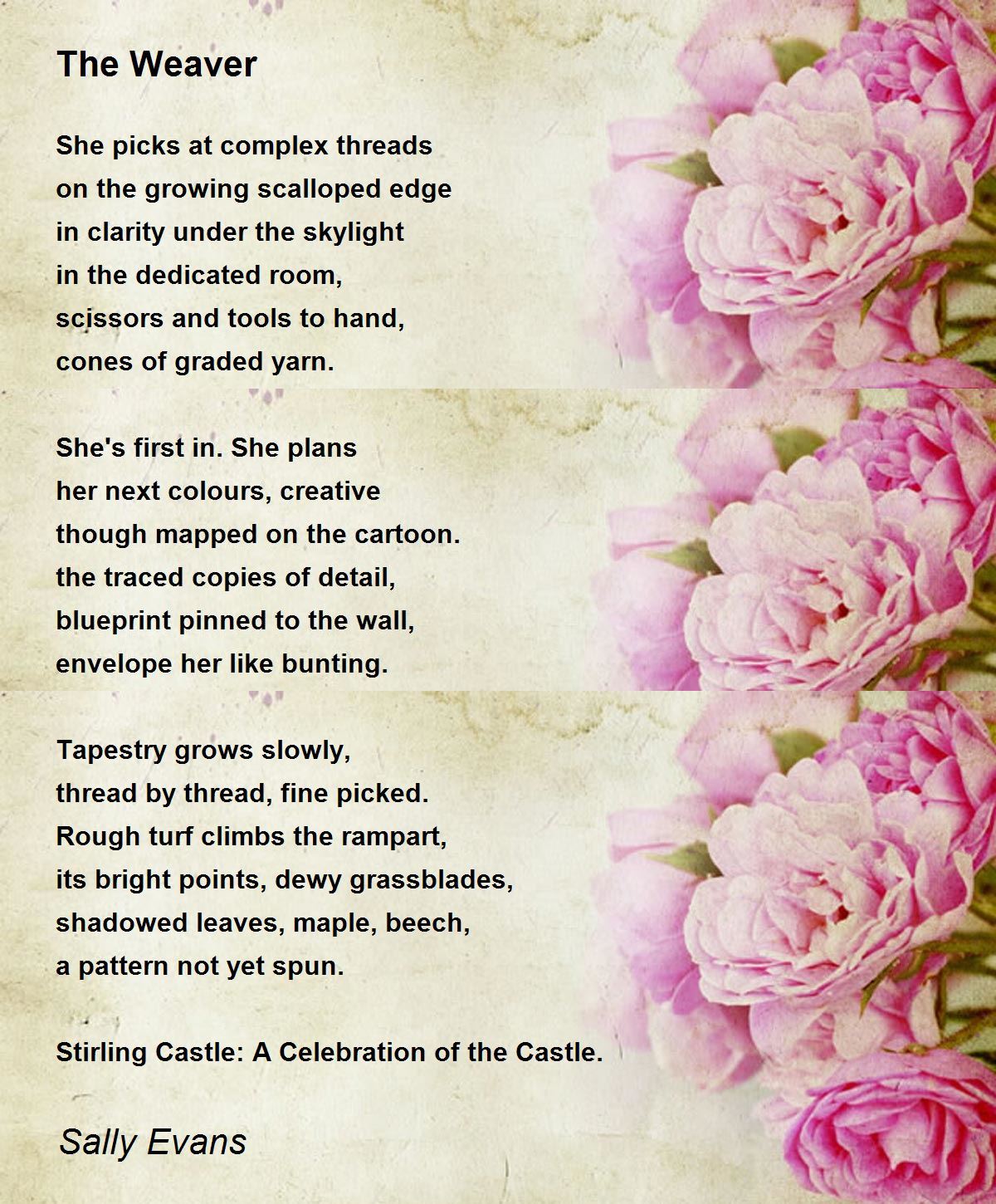 The Weaver Poem by Sally Evans - Poem Hunter