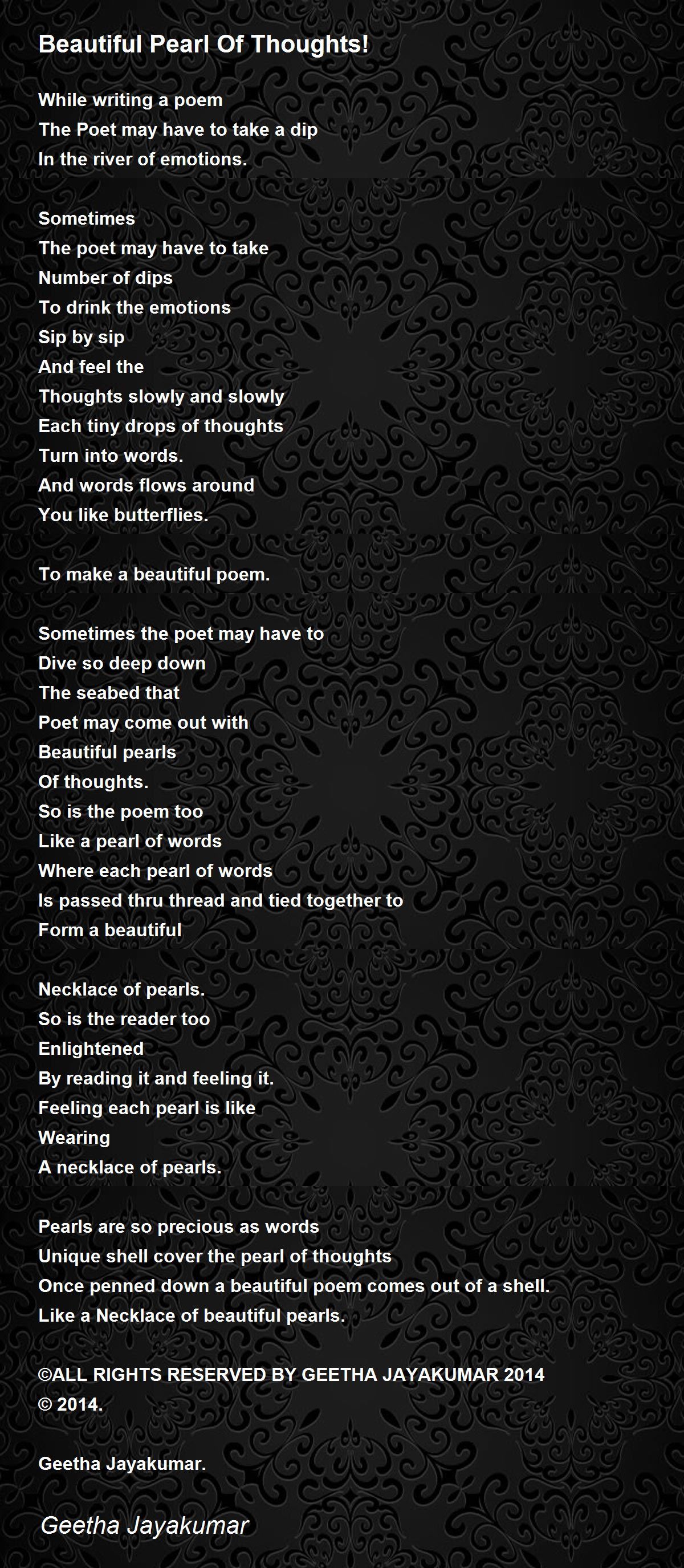 Add a pearl poem picture