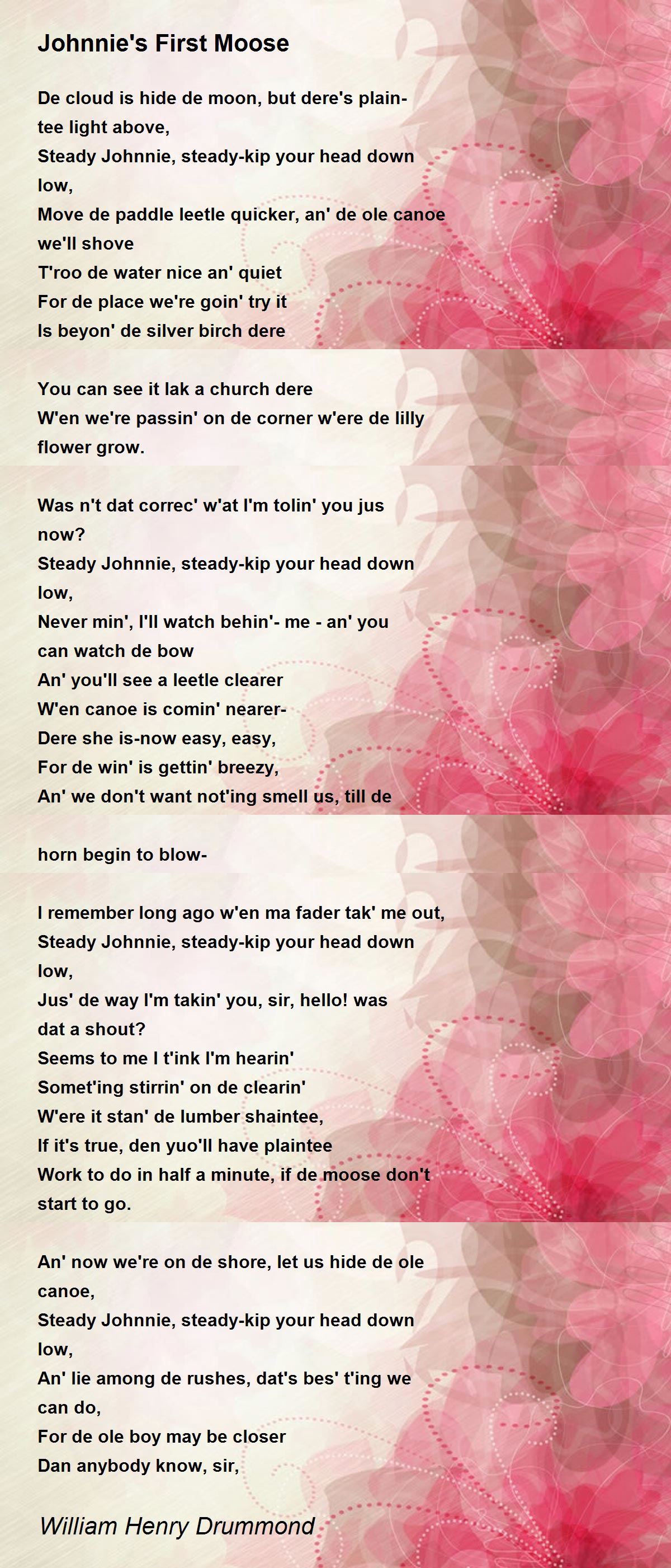 Johnnie's First Moose Johnnie's First Moose Poem by William Henry