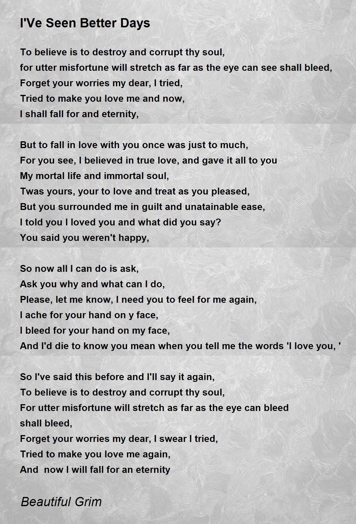 Seen It All 2 Poems Poems For Seen It All 2 Poems Poem Hunter