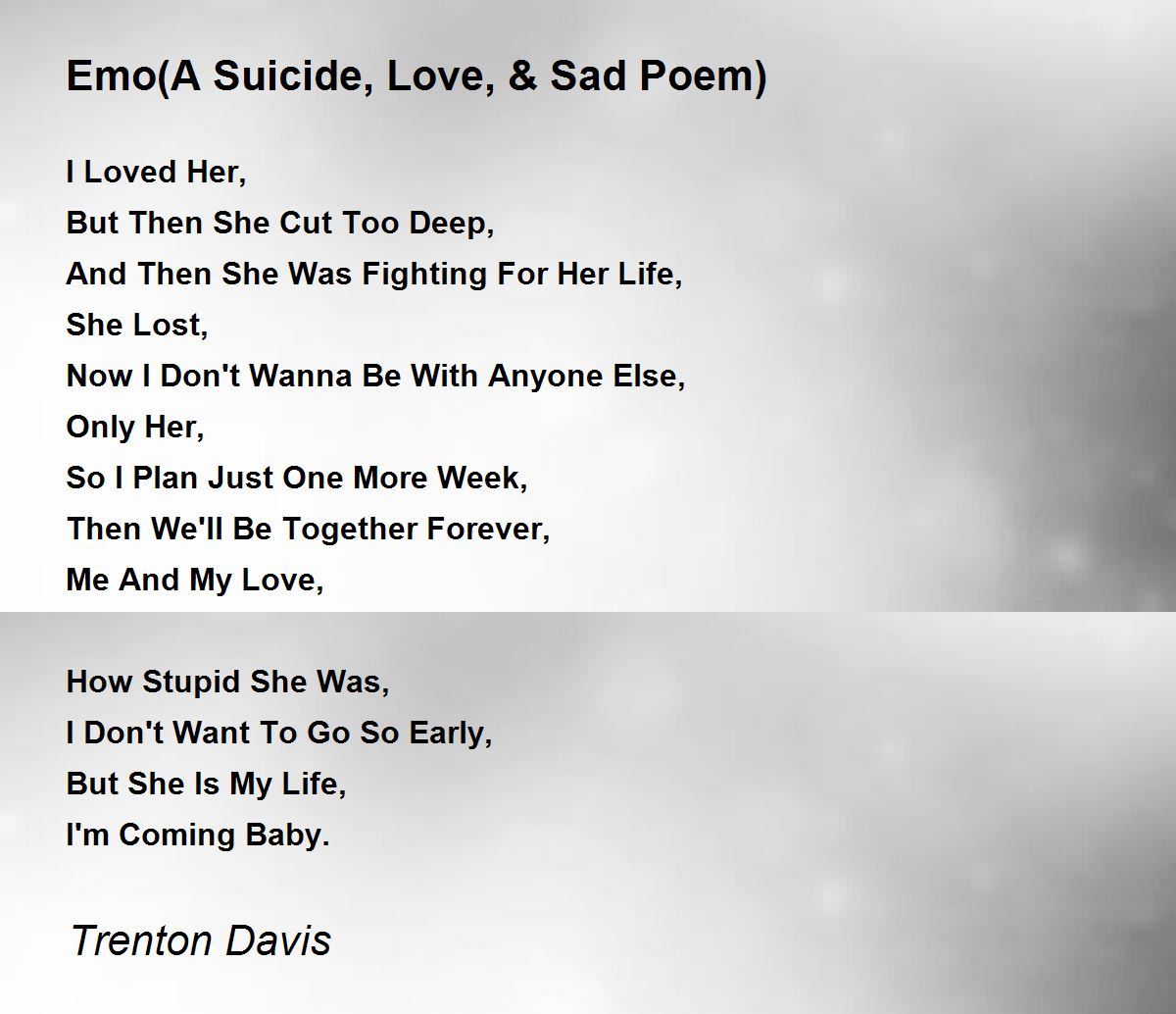 Short Sad Love Poems And Quotes / 31 Depressing About Sadness To.