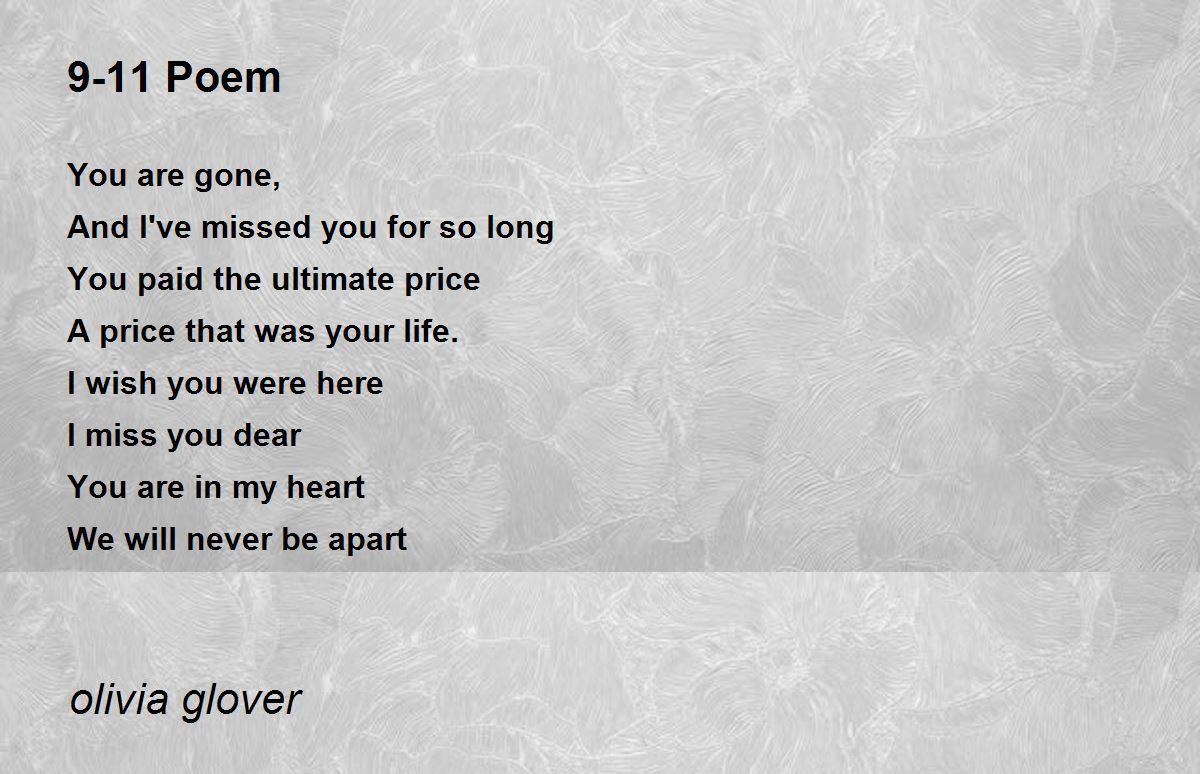 9-11 Poem Poem by olivia glover - Poem Hunter