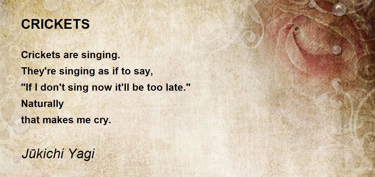 CRICKETS Poem By J kichi Yagi Poem Hunter crickets-poem-by-j-kichi-yagi-poem-hunter