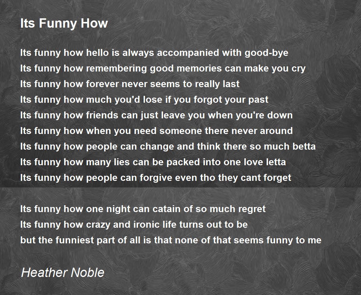 message need love text i by Heather  Its Poem  Funny Noble How Comments Hunter Poem