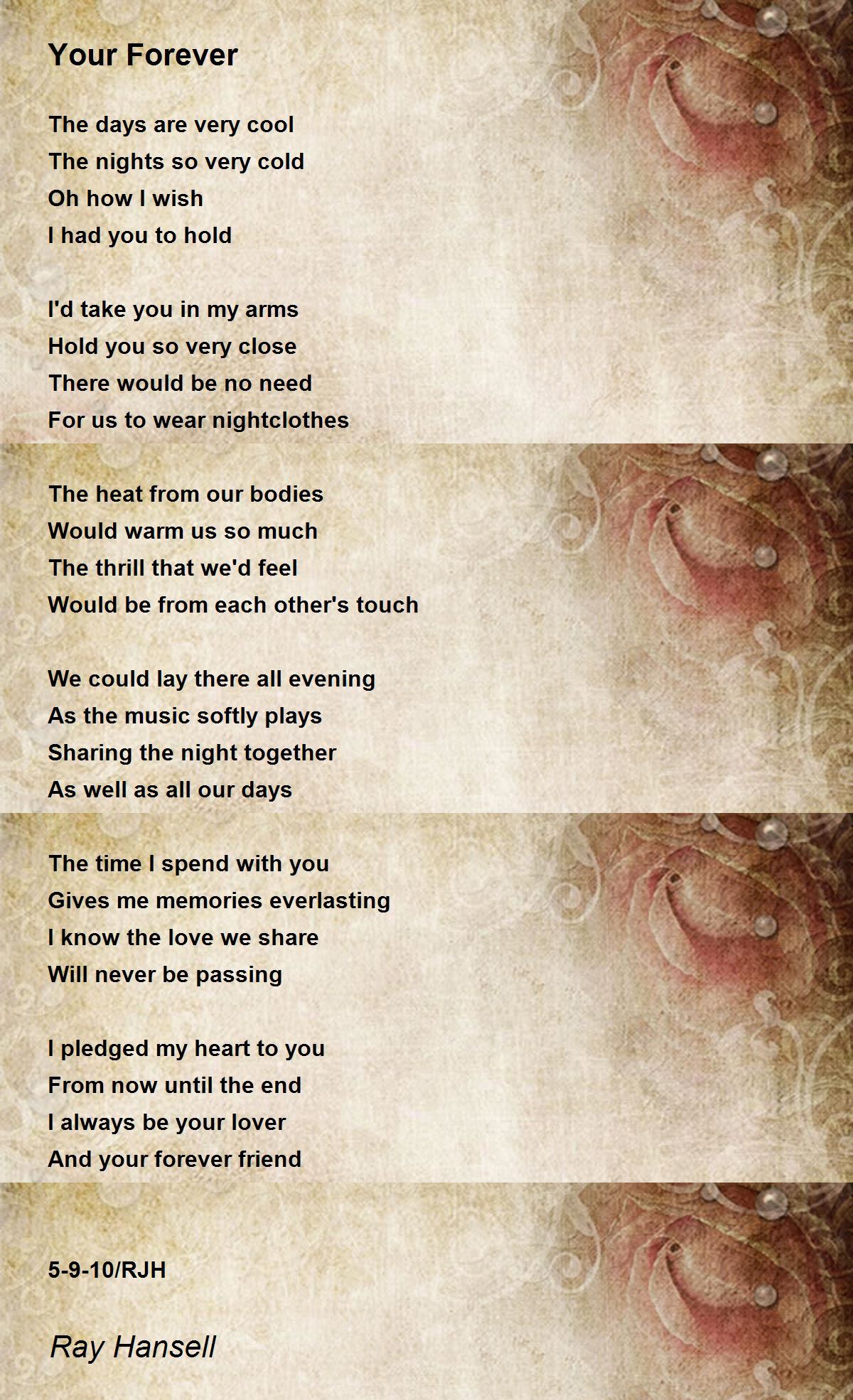 Your Forever Poem by Ray Hansell Poem Hunter