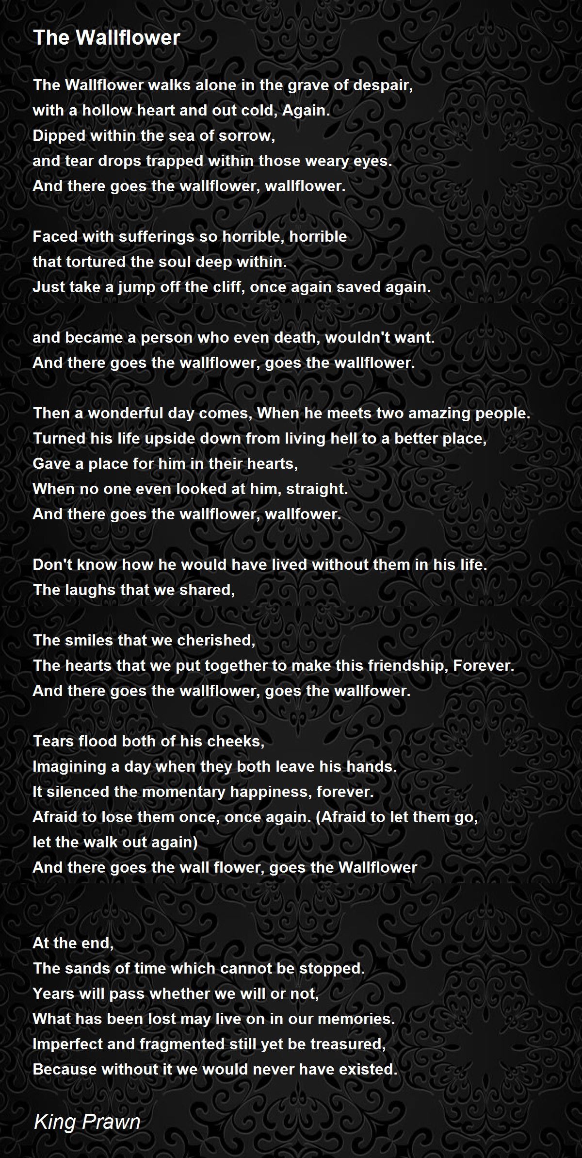 The Wallflower The Wallflower Poem by King Prawn