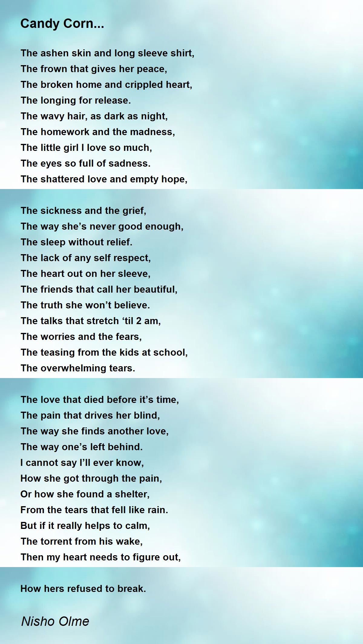 Candy Corn… - Candy Corn… Poem by Nisho Olme