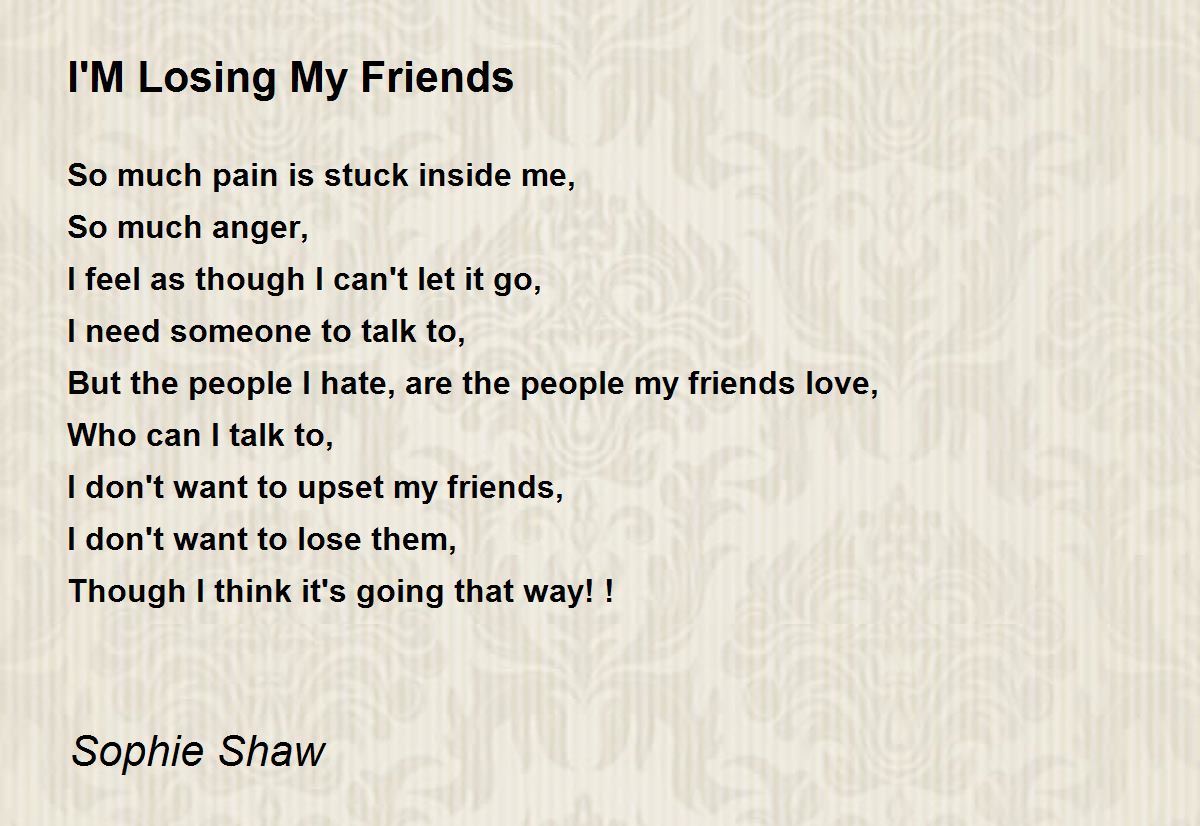 essay about losing friendship
