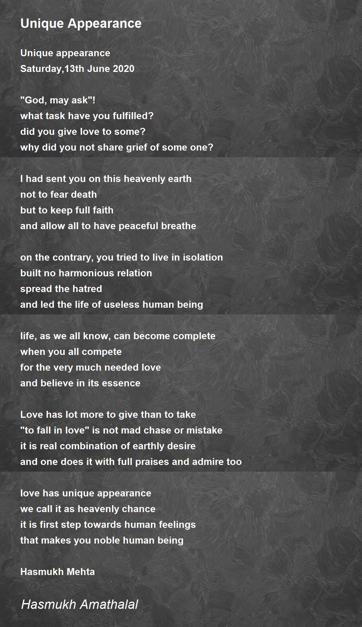 Poems About Appearance _ Appearances Poems – SEWPFE