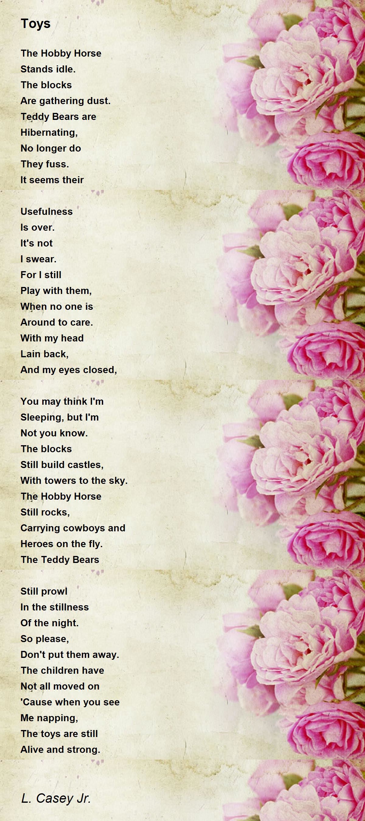 Toys - Toys Poem by L. Casey Jr.