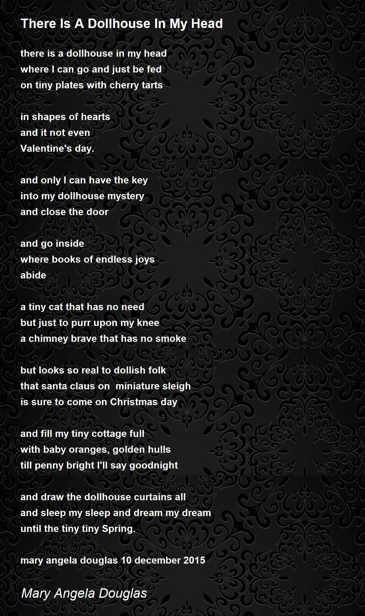 There Is A Dollhouse In My Head by Mary Angela Douglas There Is A