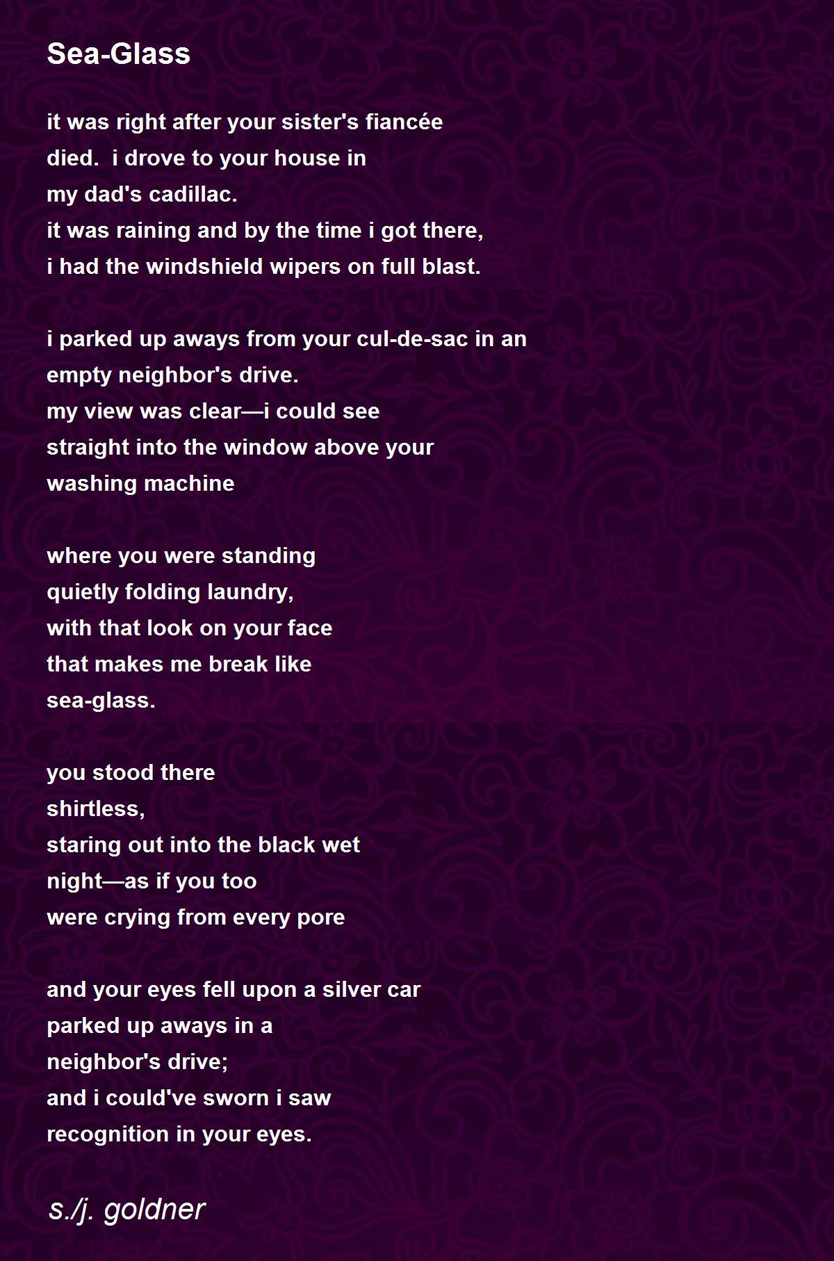 SeaGlass SeaGlass Poem by s./j. goldner