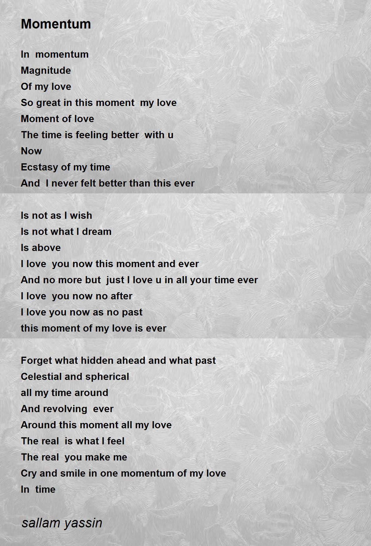 Momentum Momentum Poem By Sallam Yassin momentum-momentum-poem-by-sallam-yassin