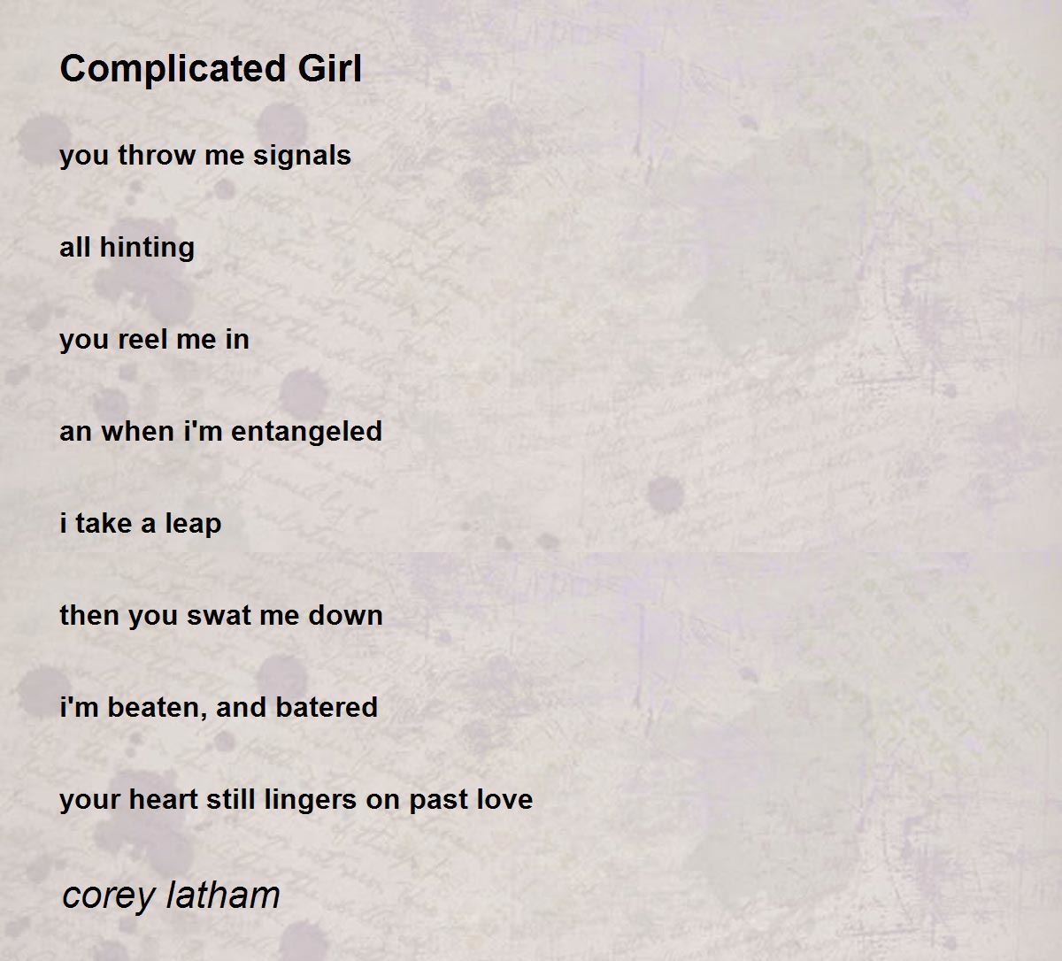 Why are girls complicated