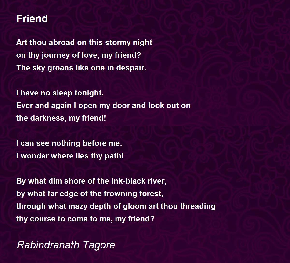 rabindranath tagore poems with explanation