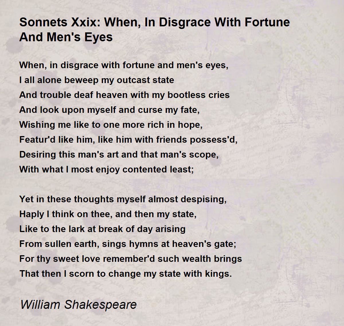 William Shakespeare Poetry