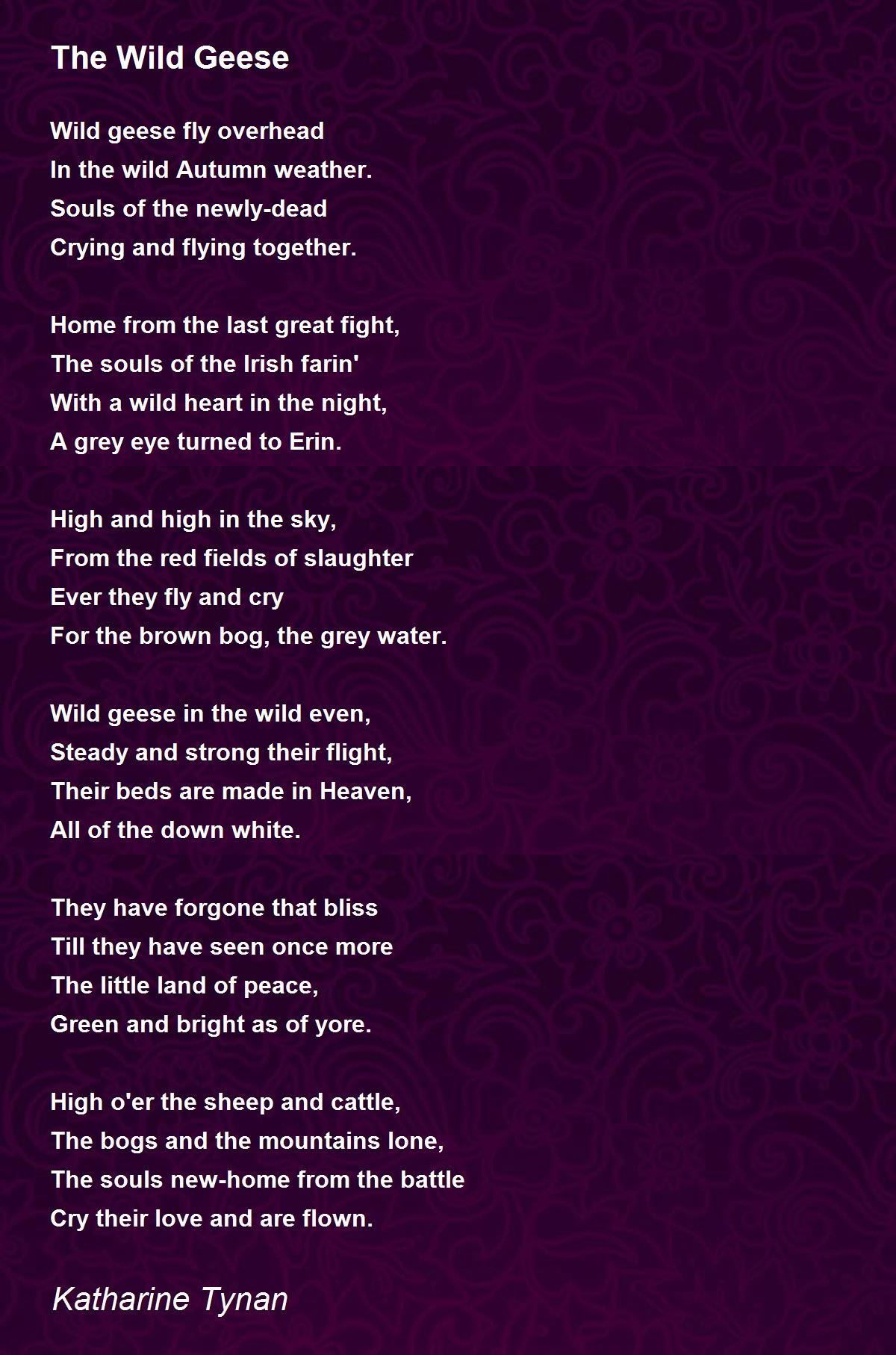 geese poem