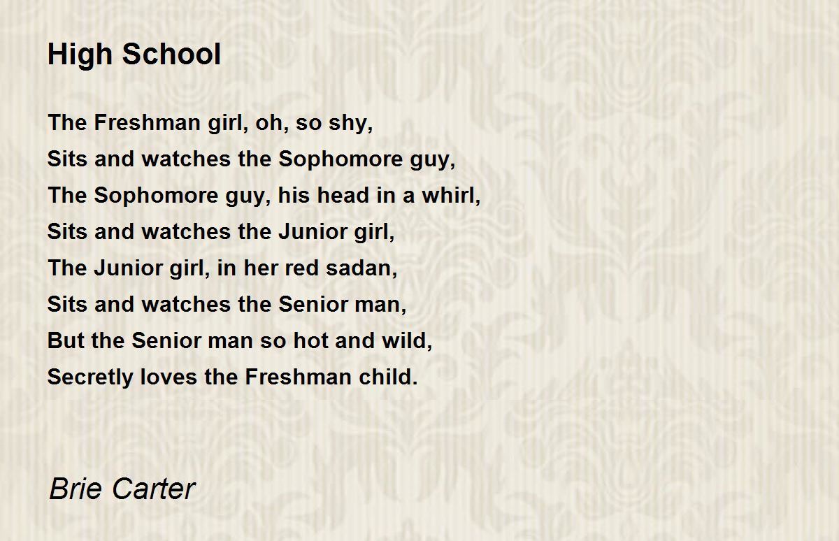High School High School Poem by Brie Carter