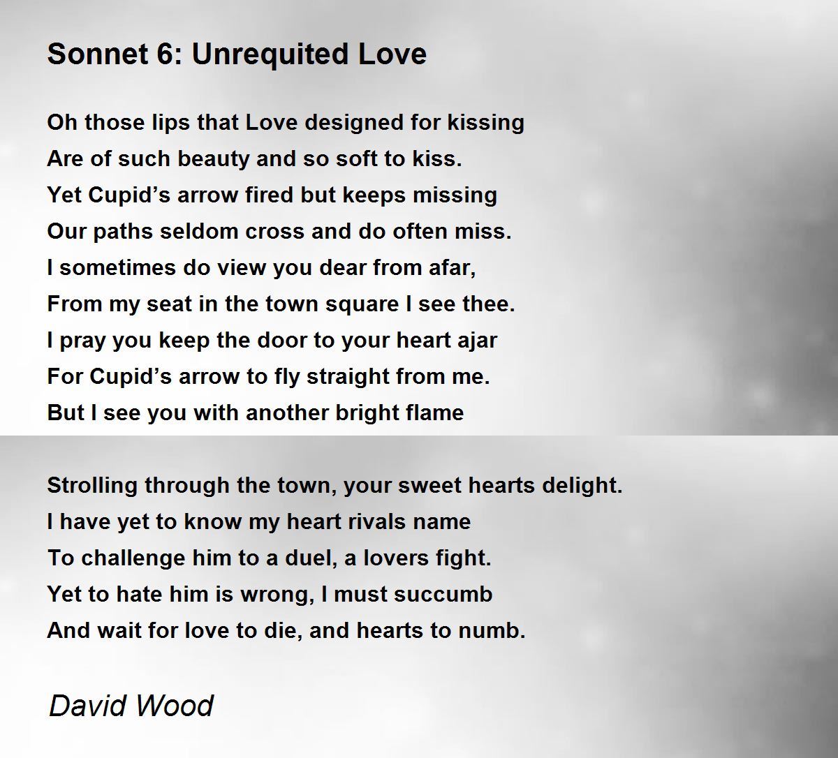 unrequited love poems