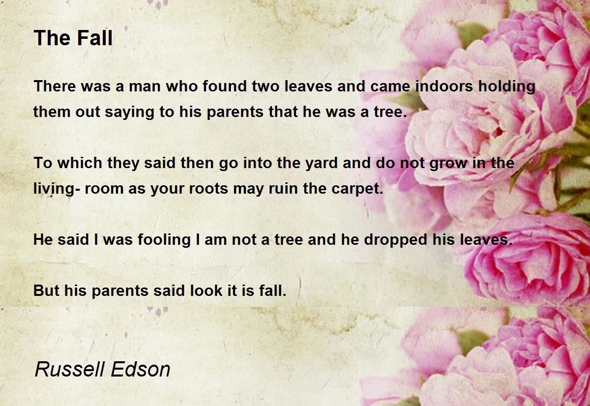 The Fall The Fall Poem by Russell Edson