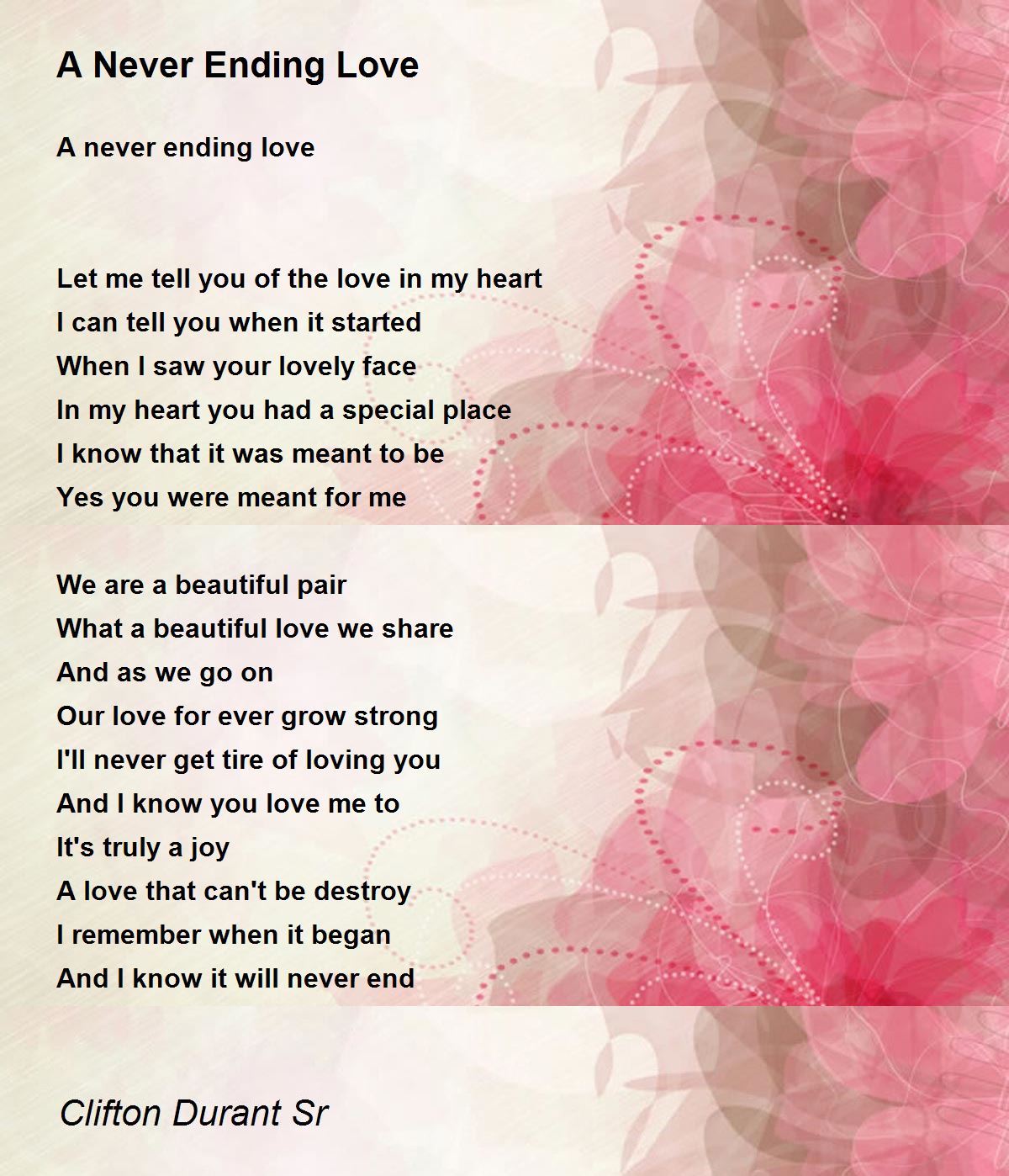 Share poem love we the The songs