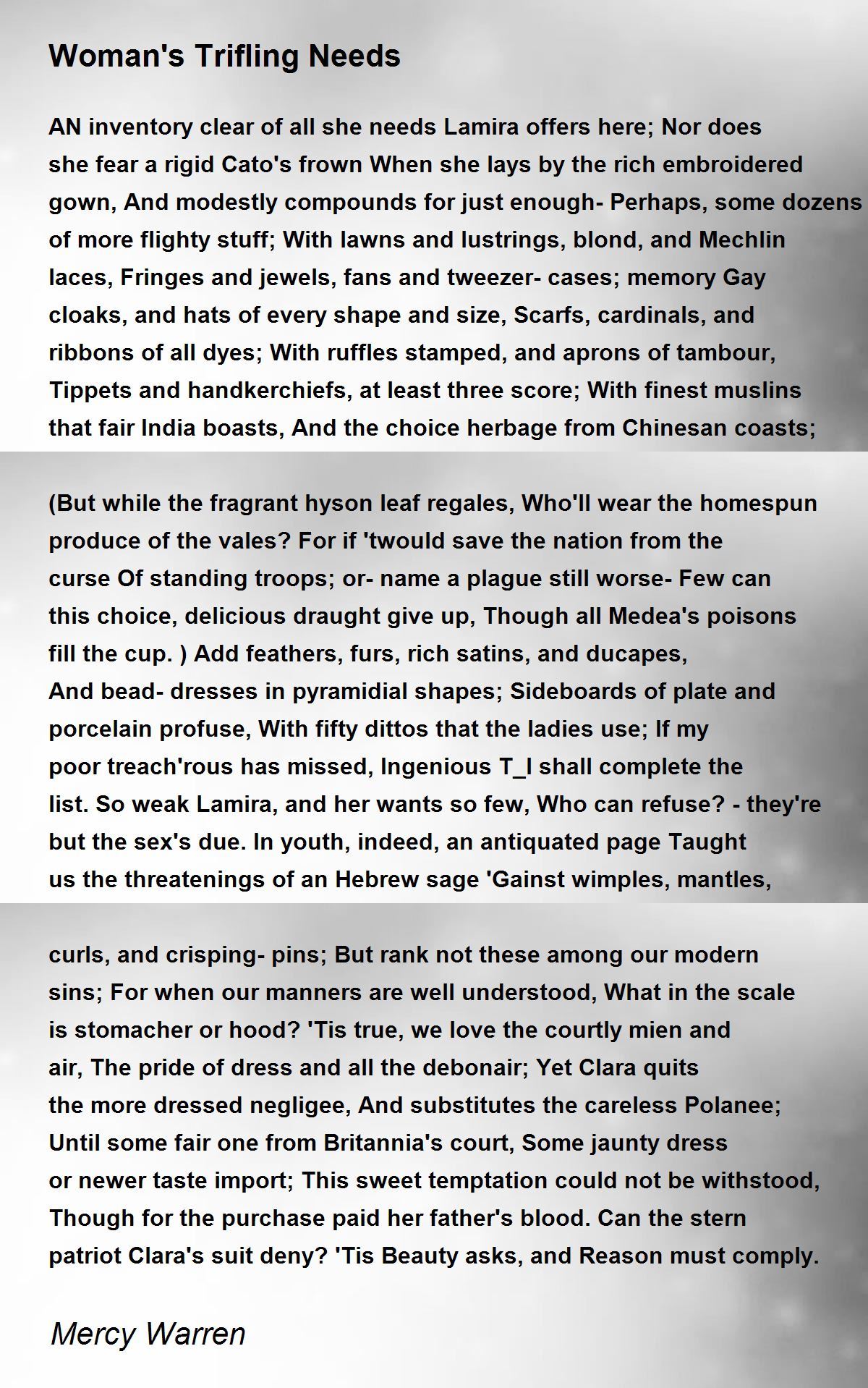 What Is A Trifling Woman at Isabella Jolly blog