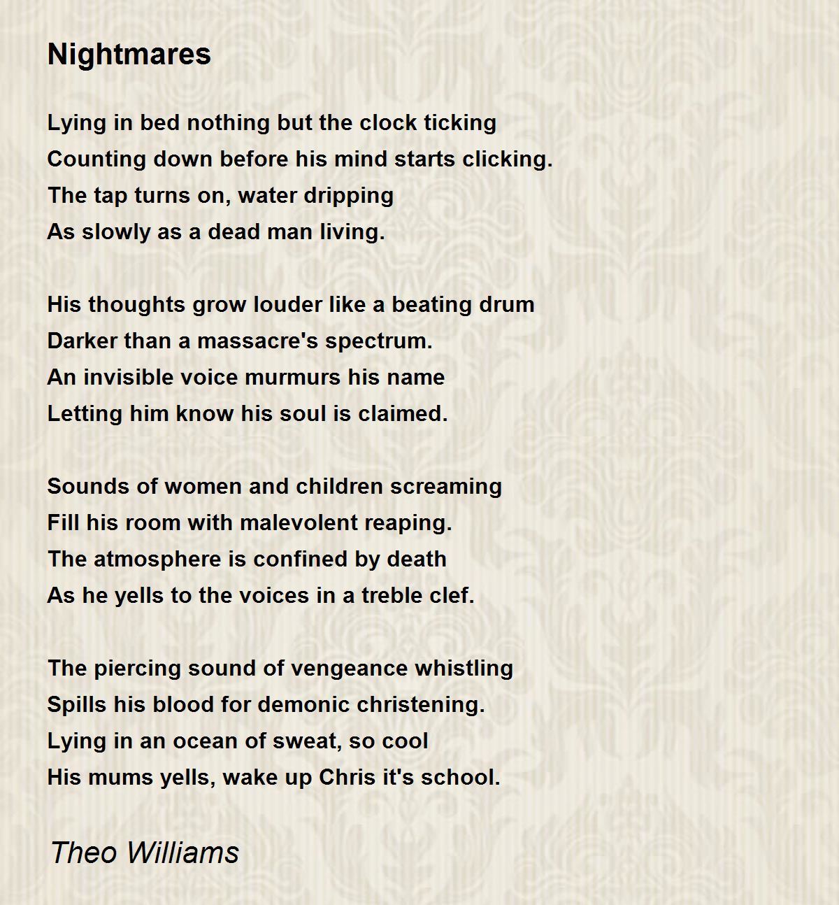 essay about nightmares