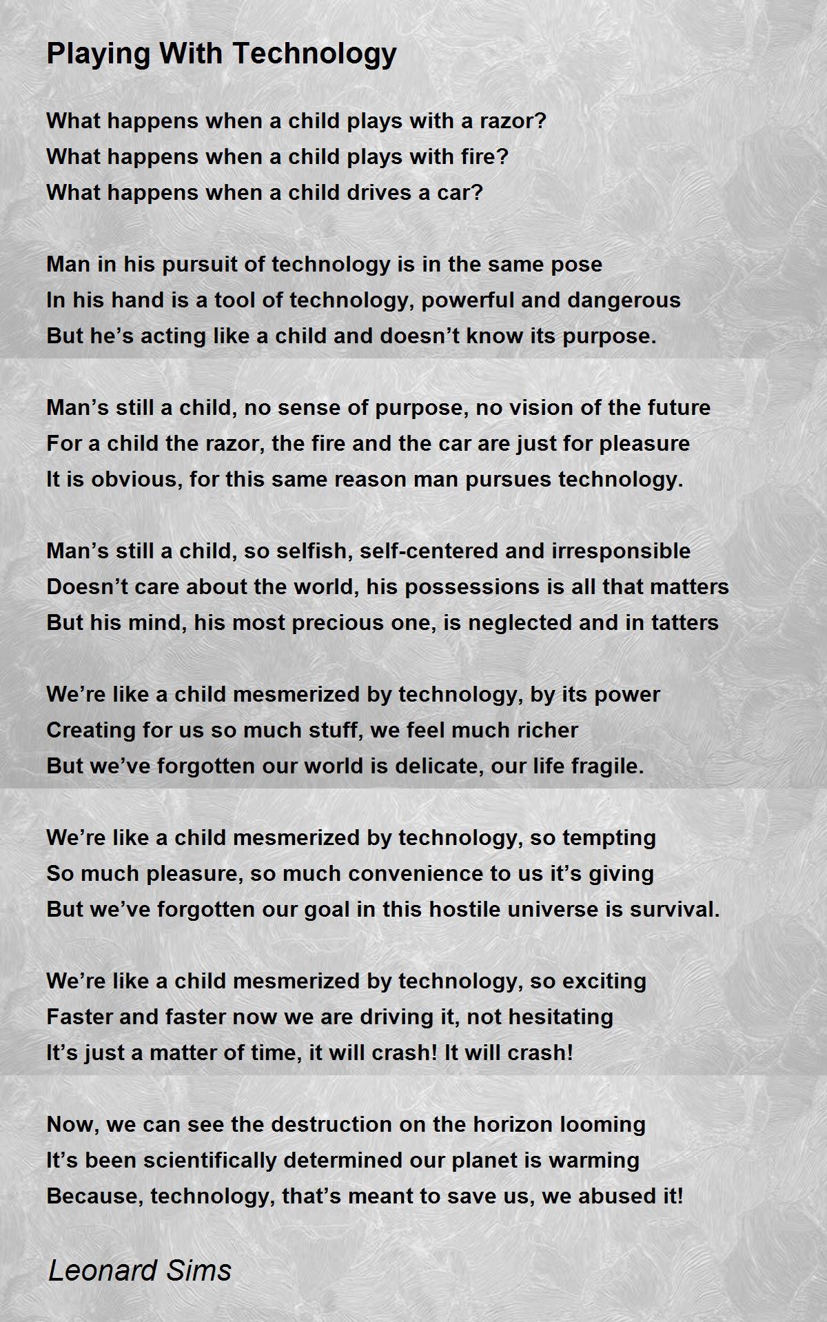 Technology: Poems For Kids , Science and Technology Poems – TOVIN