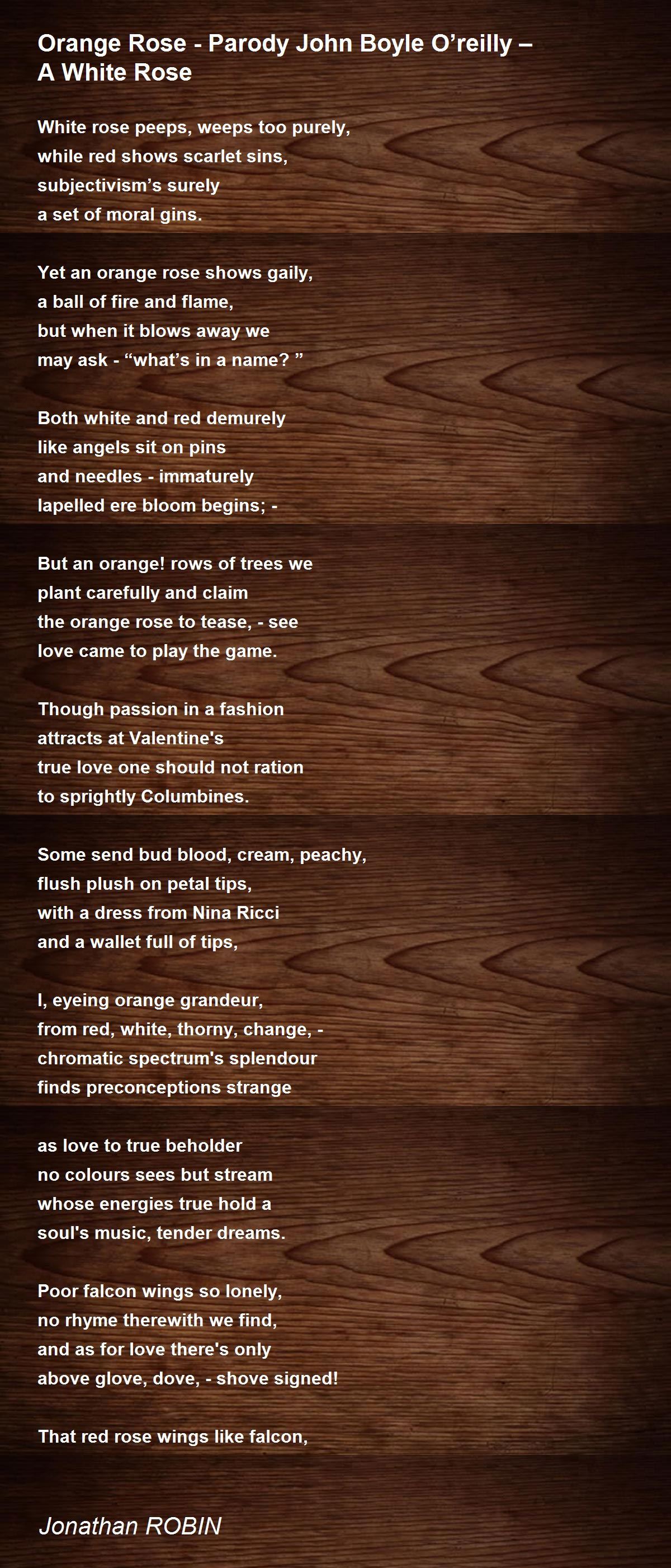 Orange Poems - Poems For Orange Poems - Poem Hunter