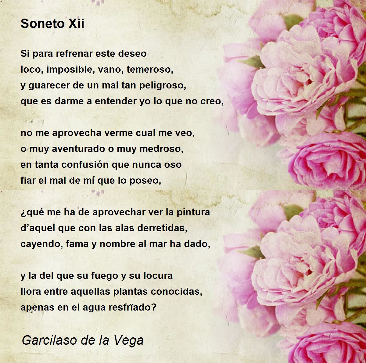 Soneto Xii - Soneto Xii Poem by Garcilaso de la Vega