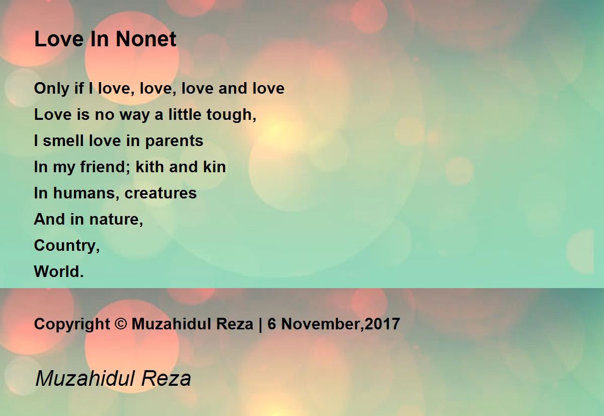 Love In Love In Poem by Muzahidul Reza