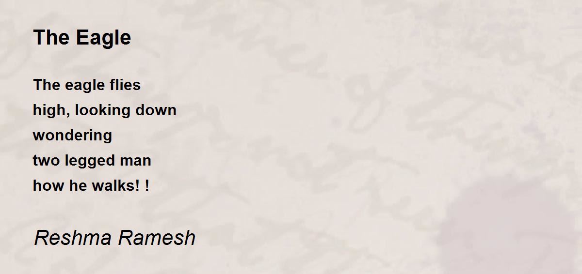The Eagle The Eagle Poem by Reshma Ramesh