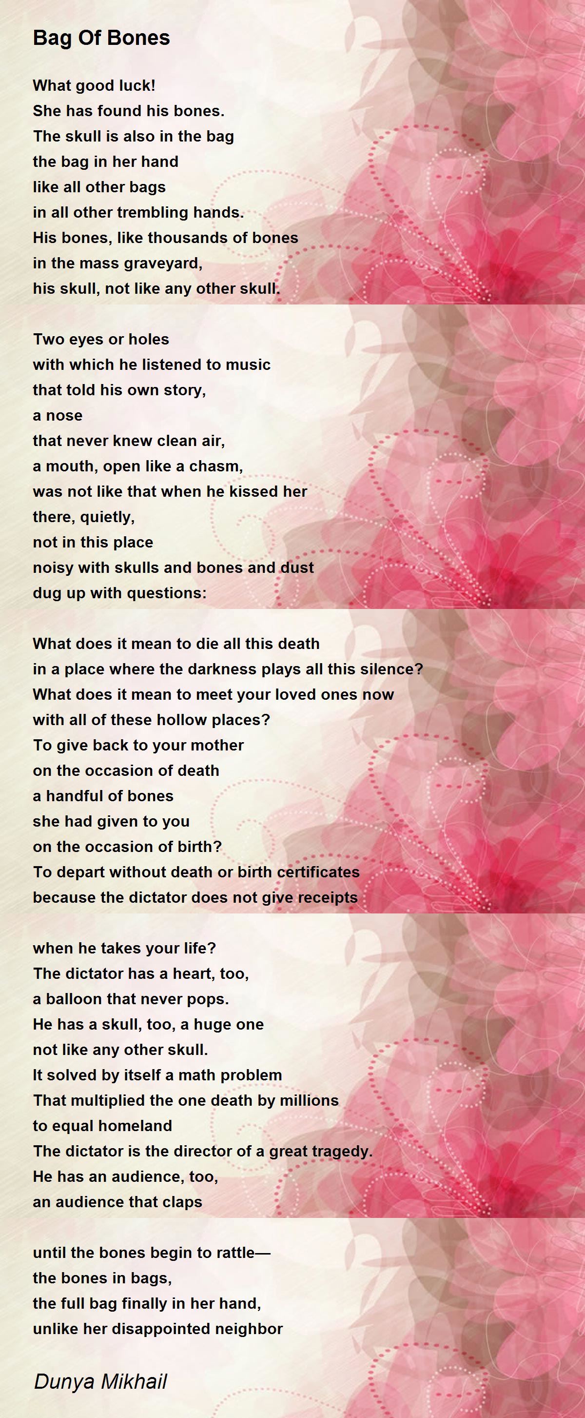 bag of bones idiom Online Sale