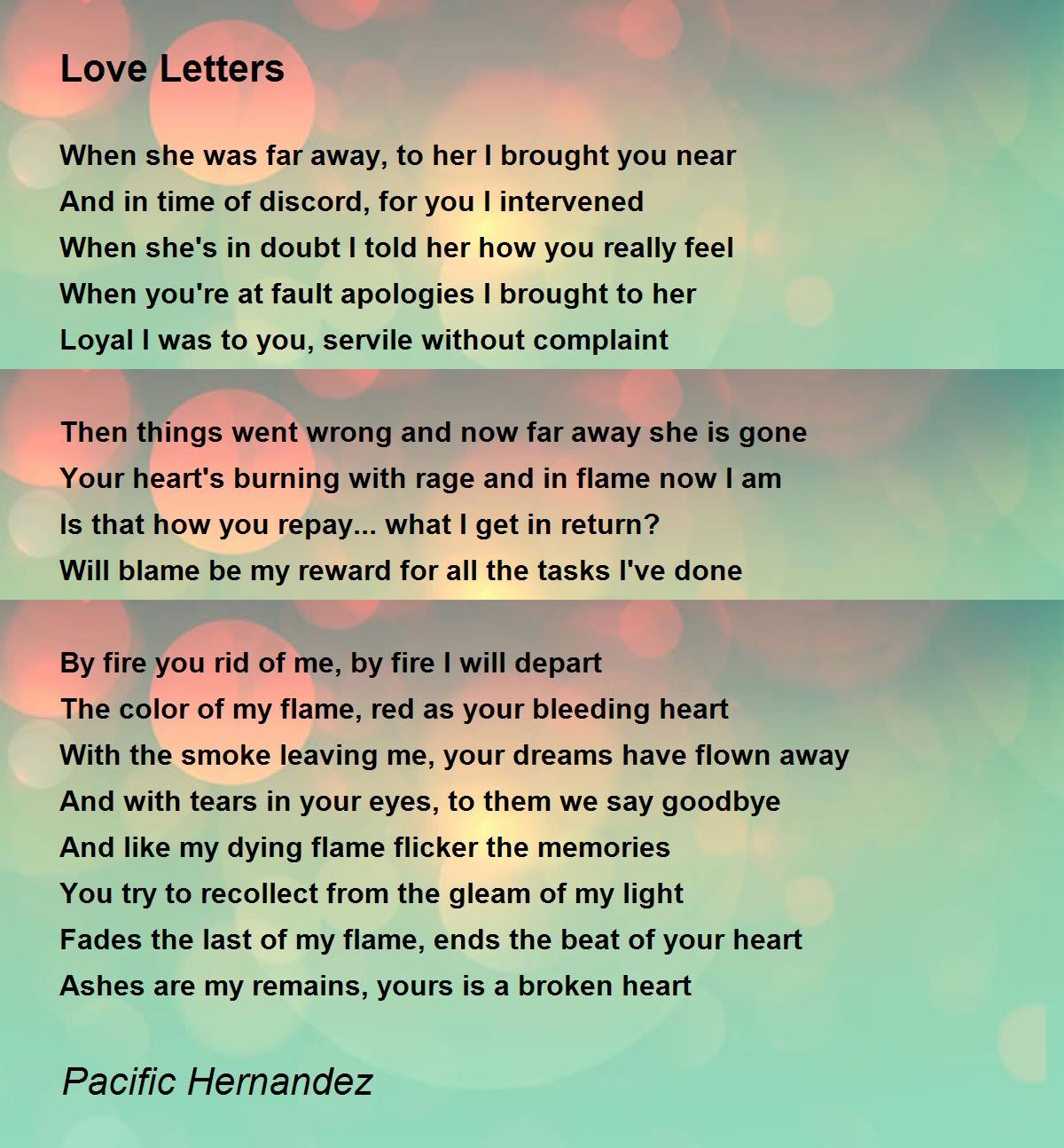 Romantic letters for her