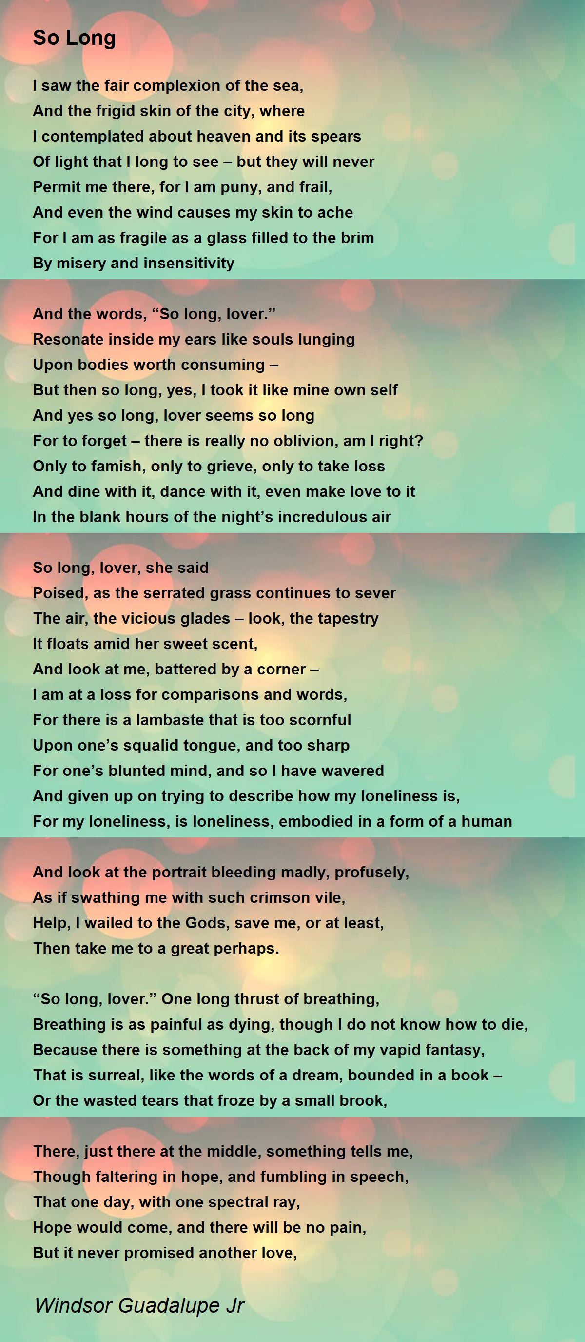 Very Long Poem