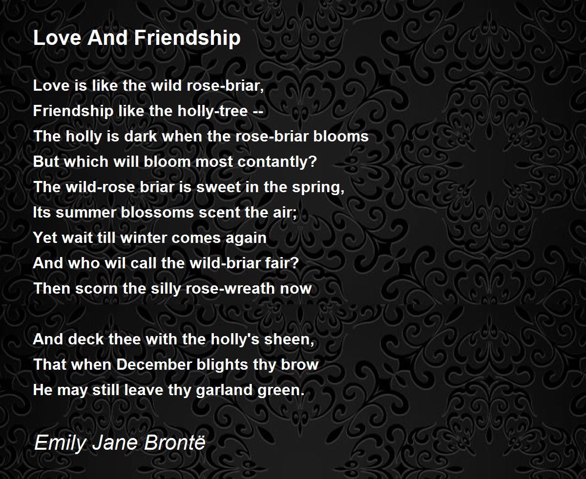 1200 x 982 - jpeg. love friendship poem emily jane bronte poem hunter. 