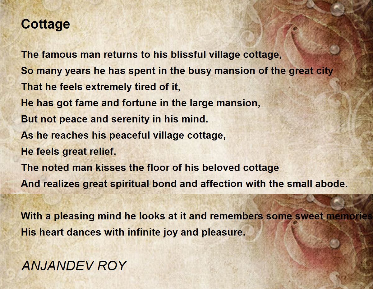 Cottage Poems - Poems For Cottage Poems - Poem Hunter