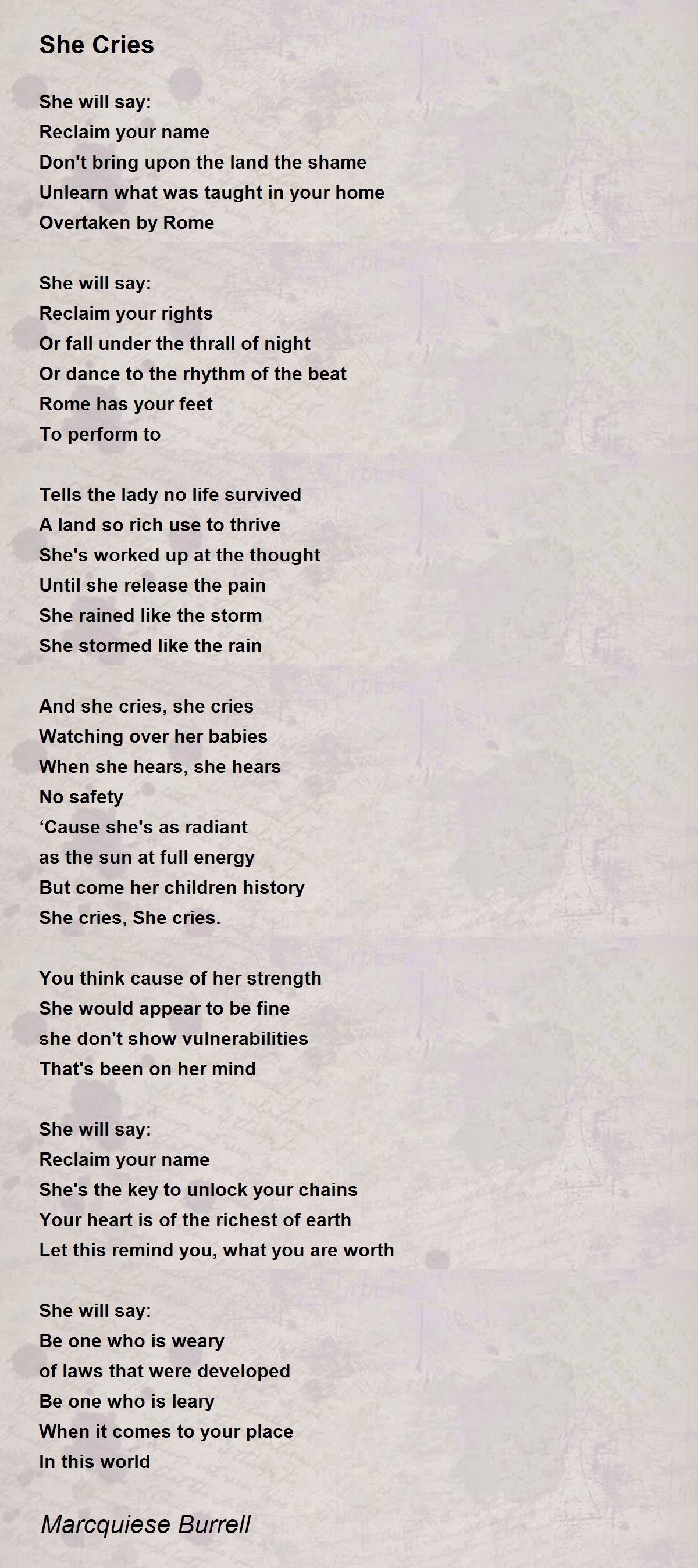 She Cries At Night Quotes