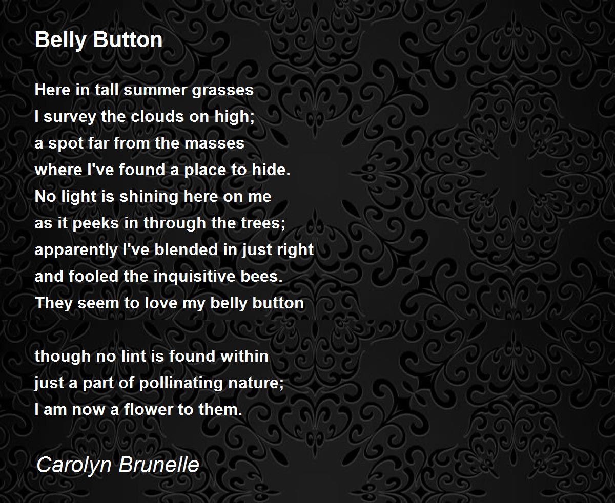 Belly Button Poem by Carolyn Brunelle - Poem Hunter