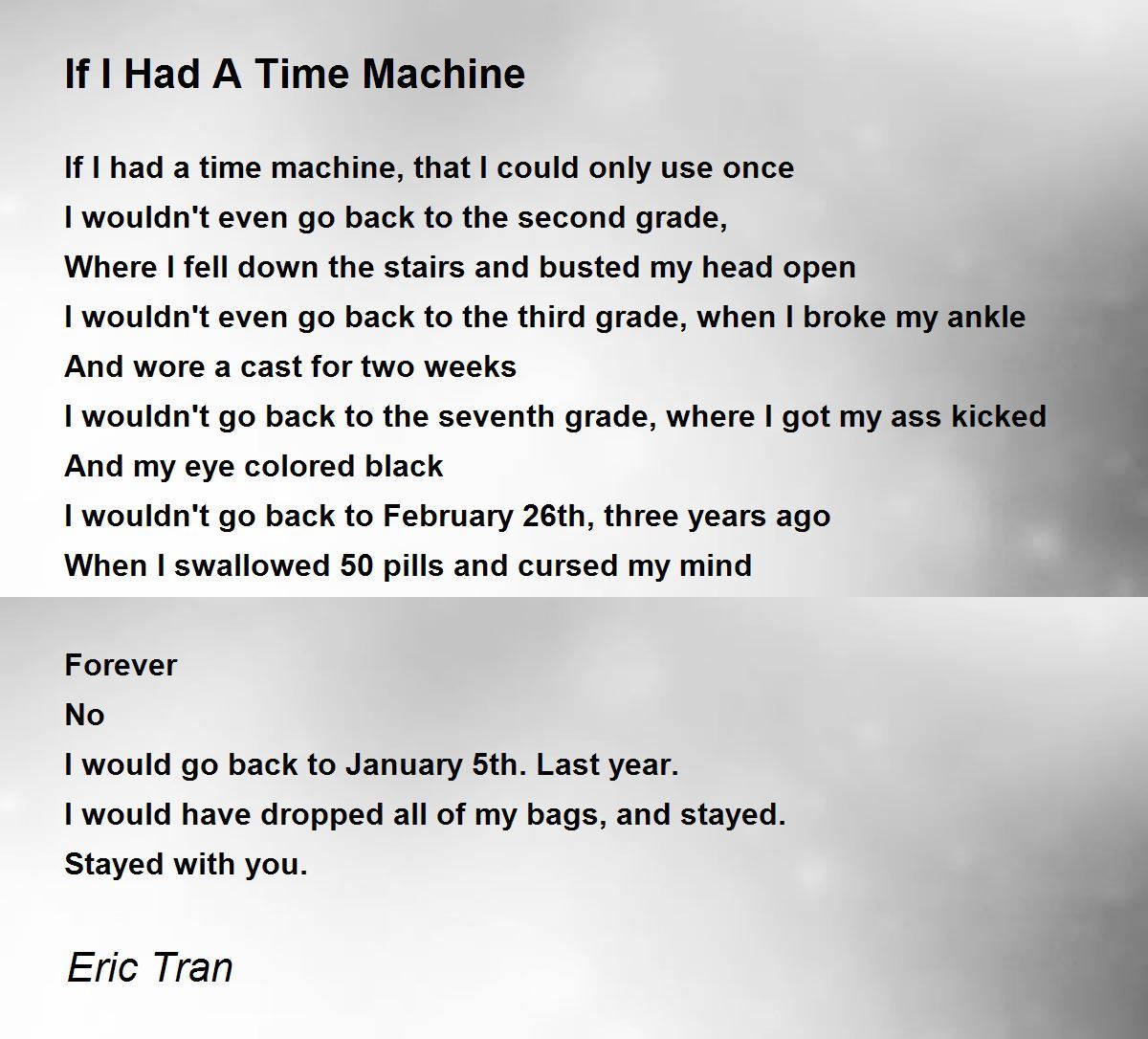 write an essay on if i had a time machine