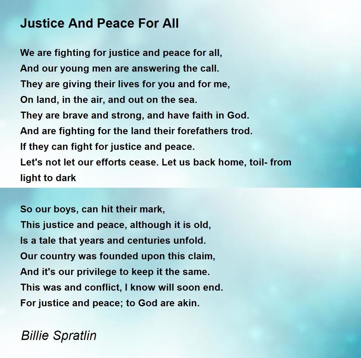 how to promote peace and justice essay